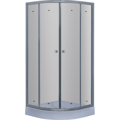 Душевой уголок Timo 100x100 TL-1101F профиль Хром стекло матовое