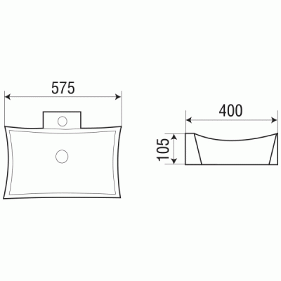 Раковина-чаша WeltWasser Elbach 1012 58 10000003855 Белый глянец