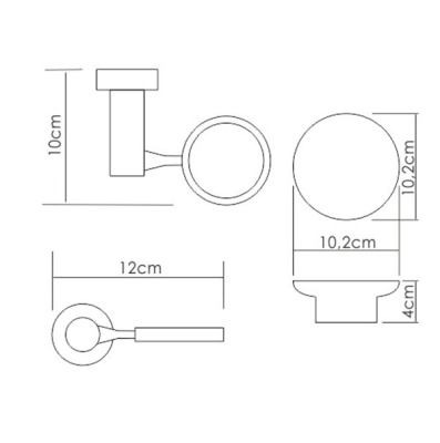 Мыльница WasserKRAFT K-28229 Хром Белая