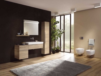 Комплект унитаза с инсталляцией Geberit iCon T54 Rimfree 500.300.01.I с сиденьем Микролифт и Белой клавишей смыва