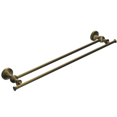 Держатель для полотенец Rush Crete CR35532 двойной Бронза