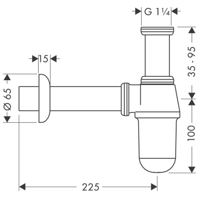 Сифон для раковины Hansgrohe Flowstar 52053000 Хром