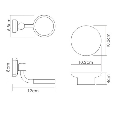 Мыльница WasserKRAFT K-28129 Хром Белая