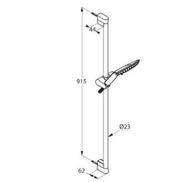 Душевой гарнитур Kludi Fizz 6774091-00 Белый Хром
