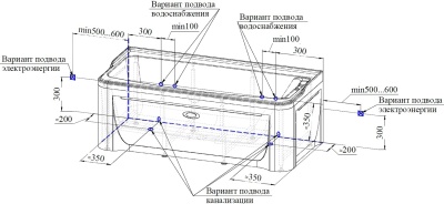 Акриловая ванна Radomir Винченцо 180х85 1-01-0-0-1-134 Белая без гидромассажа