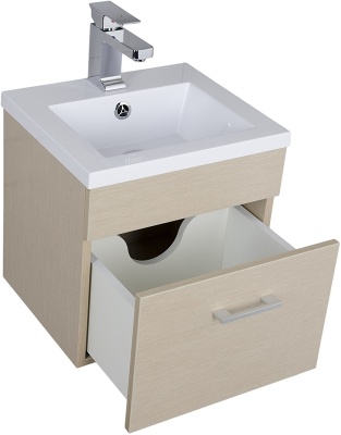 Тумба под раковину Aquanet Нота 50 159092 подвесная Светлый дуб