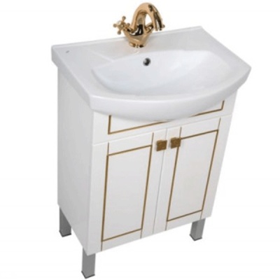 Комплект мебели для ванной Aquanet Честер 60 186335 Белый Золото