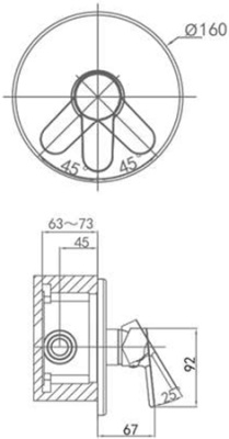 Душевая система D&K Marx Rhein DA1395101 Хром