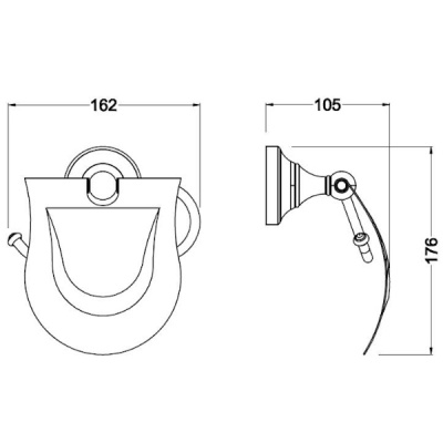 Держатель туалетной бумаги Schein Saine Gold 7053026VF Золото