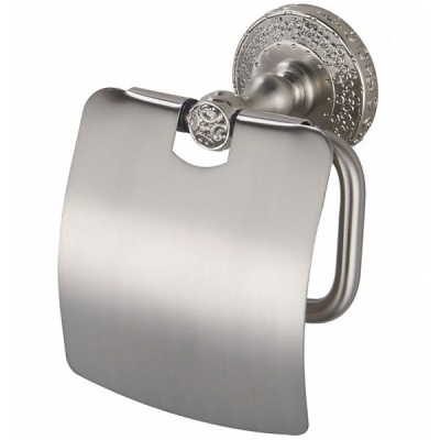 Держатель туалетной бумаги с крышкой ZorG SL AZR 08 SL Серебро
