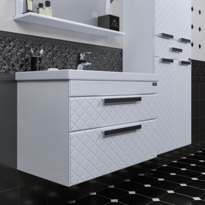 Тумба с раковиной СанТа Калипсо 80 217004лN подвесная Белая