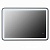 Зеркало Iddis Cloud 100 с подсветкой Черный матовый