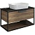 Тумба с раковиной Comforty Кельн 90 4149965 подвесная Дуб темный