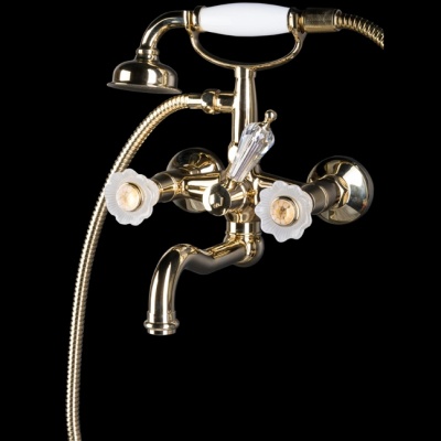 Смеситель для ванны Boheme Camelia 293 Золото