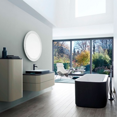 Тумба под раковину Duravit Happy D 2 Plus 100 HP497109292 подвесная Stone Grey Satin Matt