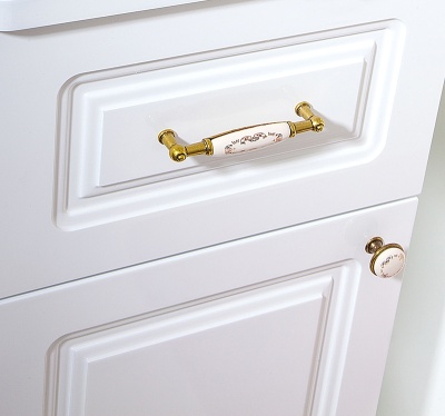 Тумба под раковину Бриклаер Анна 90 левая Белая