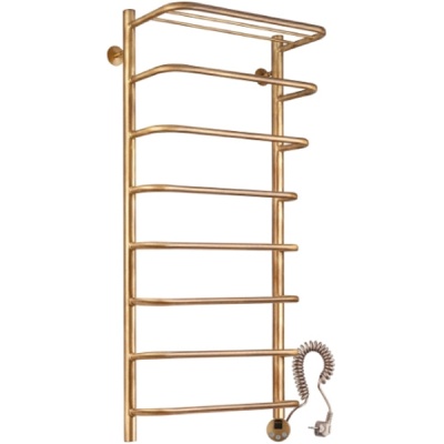 Электрический полотенцесушитель Secado Мерида 2 50х100 с полкой Бронза
