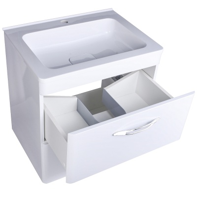 Тумба с раковиной Style Line Каре 80 СС-00002270 Люкс Plus подвесная Белый