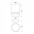 Стакан для зубных щеток Iddis Calipso CALMBG1i45 Белый, хром
