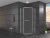 Душевой уголок Cerutti SPA Chika ZP101T 100x100 профиль Хром стекло прозрачное