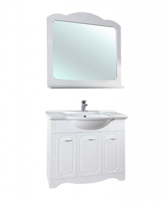 Тумба c раковиной Bellezza Кантри 95 Белая