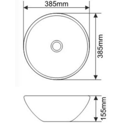 Раковина Melana 38 MLN-107SS Серебро