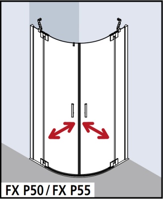 Душевой уголок Kermi Filia XP FX P50 10020VPK P50
