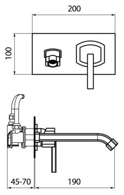 Смеситель для раковины Webert Azeta AZ830606 Хром
