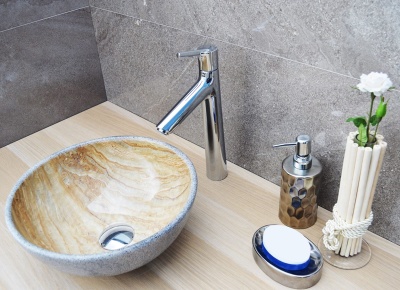 Раковина-чаша CeramaLux 32 488 Оранжевая Серая