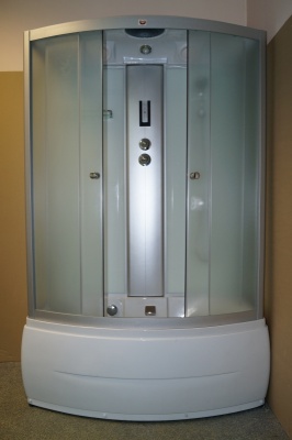 Душевой бокс Parly Bianco BN150 150х215 профиль Сатин стекло матовое