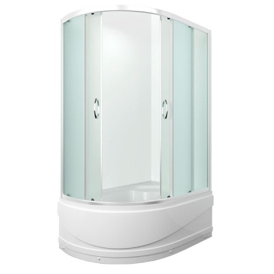 Душевой уголок Erlit Comfort ER0512TR 120x80 профиль Матовый хром стекло тонированное