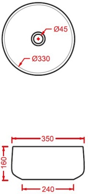 Раковина Artceram Cognac 35 COL004 01 00 Белая