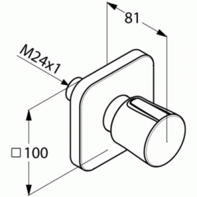 Переключатель потоков Kludi E2 498460575 Хром