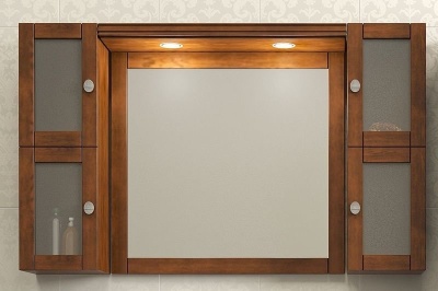 Комплект мебели для ванной Opadiris Мираж 120 Светлый орех