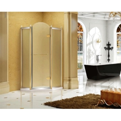 Душевой уголок Orans SR-1656B 100x100 профиль Бронза стекло матовое