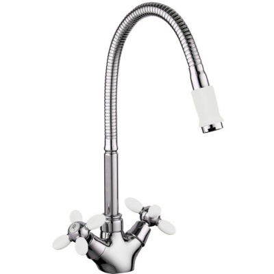 Смеситель для кухни Fashun A43127-8 Белый Хром