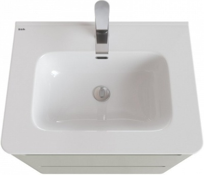 Тумба с раковиной Iddis Edifice 60 подвесная Фисташково-серая