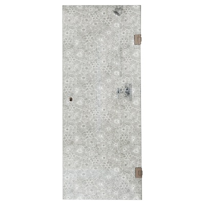 Душевая дверь в нишу Bronze de Luxe SEM-01P 80 Прозрачное стекло, петли бронза классические