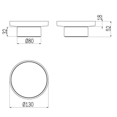 Мыльница Inda Mito A20020CR21 Хром