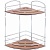 Полка корзина Tekno-tel BK074 угловая Хром
