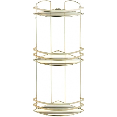 Полка корзина Tekno-tel LM009G угловая Золото