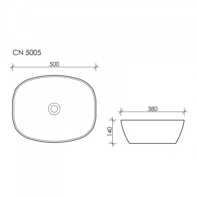 Раковина-чаша Ceramica Nova Element 50 CN5005 Белая