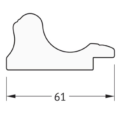 Зеркало Evoform Definite 114х64 Золотой акведук