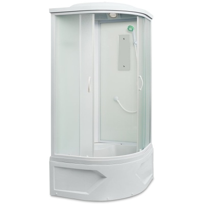 Душевая кабина Mirwell MR3510TP-C 100х100 профиль Белый стекло матовое