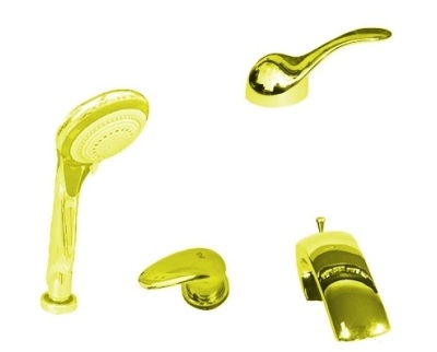 Смеситель на борт ванны Rav Slezak Dunaj D472.5P Хром