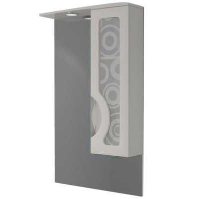 Зеркало со шкафом Какса-А Каприз Зеркальный 65 004294 с подсветкой Белое