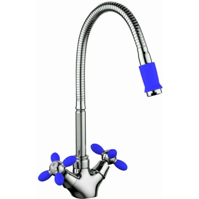 Смеситель для кухни Fashun A43127-11 Синий Хром