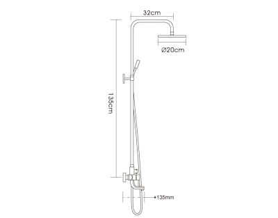 Душевая система Frap F2418 Хром