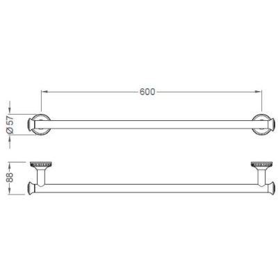 Держатель для полотенец Schein Superior 7066037 Хром