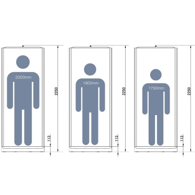 Душевая кабина SSWW B1605 100x100 с баней профиль Белый задняя стенка Белая